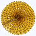 Handmade Lokta Paper Rosette- Yellow with Bees- 16 Inch