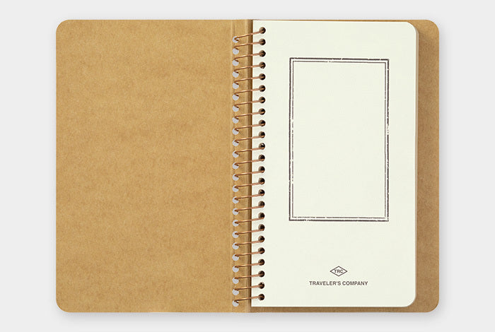 TRAVELER'S COMPANY SPRIAL RING NOTEBOOK has 80 sheets (160 pages) of fine DW Kraft paper. 
