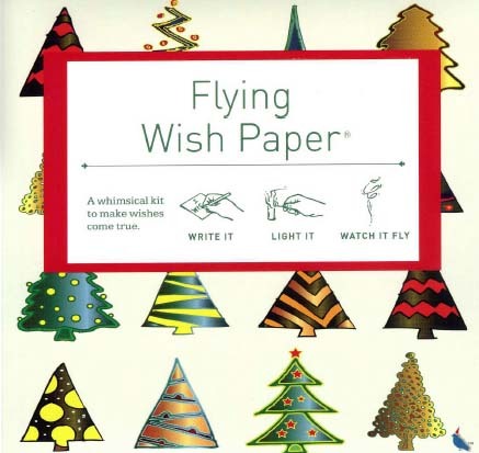 Flying Wish Paper- Holiday Trees