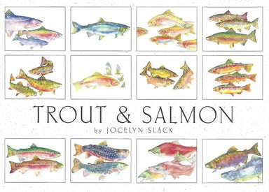 Crane Creek Graphics Trout & Salmon Notecard Folio- set of 12 cards and envelopes