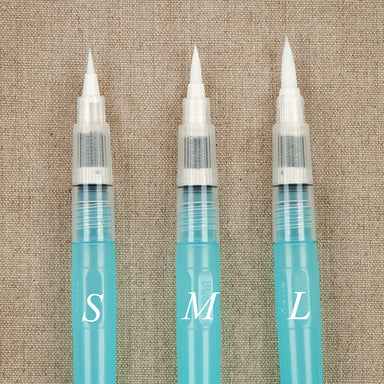 Available in three brush sizes- 9mm (small), 12mm (medium), and 15mm (large).