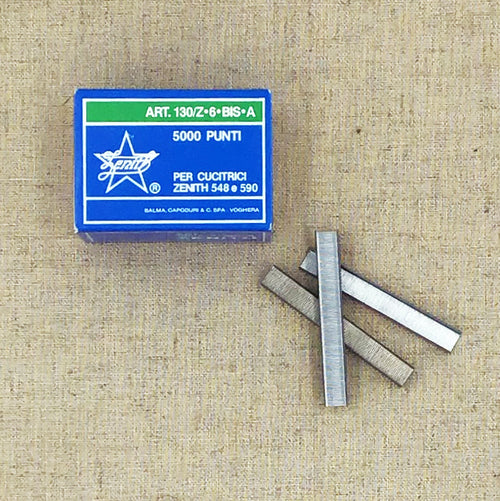Zenith 6mm Chisel Point Staples- Box of 5000